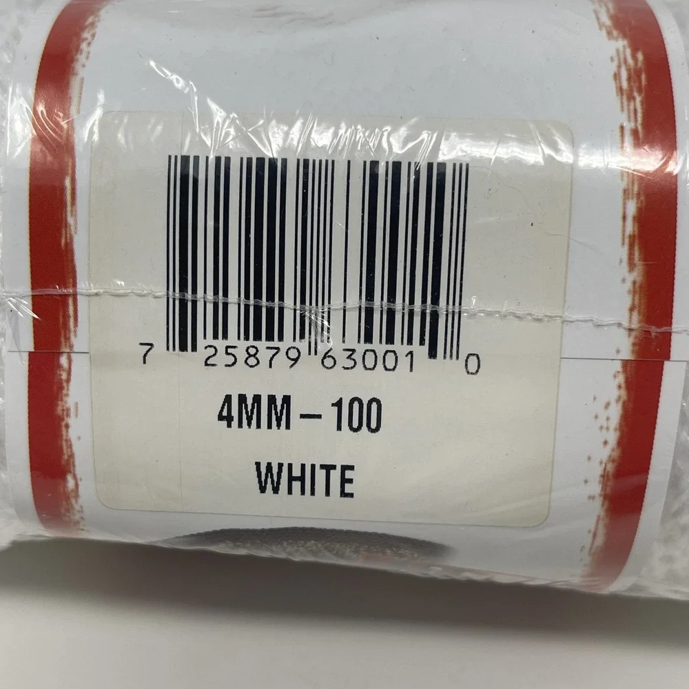 Bonnie Craft Cord 4mm  100 Yards lot of 2 Macrame, Made in USA New Sealed White